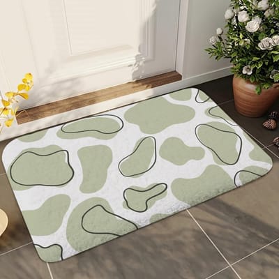 1 stuks Koe Dierenprint Badkamer Absorberende Matten Antislip Matten Huisdecoratie Benodigdheden Tapijten Huis Keuken Vloermatten 40x60cm