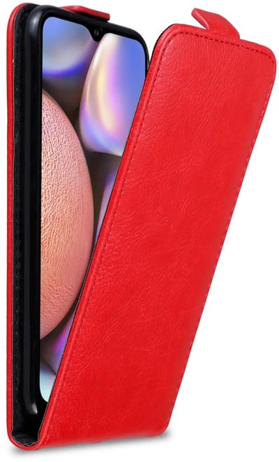 Cadorabo Hoesje geschikt voor Samsung Galaxy A10s / M01s in APPEL ROOD - Beschermhoes in flip design Case Cover met magnetische sluiting