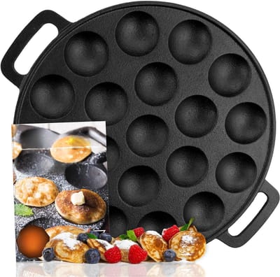 AHD® Poffertjespan electrisch - Poffertjespan - Poffertjespannen - Zwart - ‎25cm x 24cm x 5cm