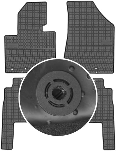 Frogum ET0432 - Kia Sorento II - Autovloermatten - 2009-2012 - Voor - Zwart