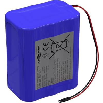 Ansmann 3S2P Accupack Aantal cellen: 6 Batterijgrootte: 18650 Kabel Li-ion 10.8 V 5100 mAh