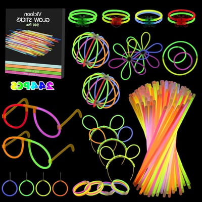 Kleurige Glow Sticks en Armbanden met Verbindstukken voor Feesten, Carnavals en Decoratie - 244 Stuks