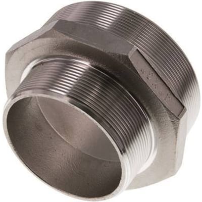 R 4'' x R 3'' RVS Borstnippel 16 Bar - FL2S-M-SH-400R-300R