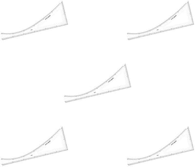 Franse Curve Liniaal Set - Patroon Liniaal - Kleding Ontwerpen - Acryl Materiaal - 10 x 9 cm - Transparant