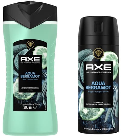 AXE Aqua Bergamot - Pakket - Douchegel 300 ml & Deo Spray 150ml