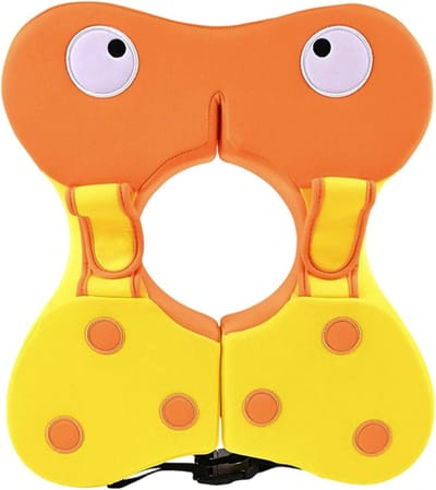 Niet-opblaasbare zwemring - Baby zwemhulp - Veilig zwemmen leren - Geïntegreerde veiligheidsgordel - 6-36 maanden - Geel