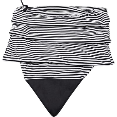 Housse de protection pour planche de surf rayée Housse extensible protectrice pour paddleboard avec sac pour accessoires de surf Noir Blanc 180x50cm