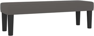 Multifunctioneel Bankje 100x30 cm Kunstleer Grijs