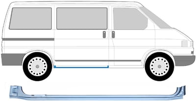 Schuifdeur dorpel reparatiepanel voor Volkswagen Transporter T4 1990-2003