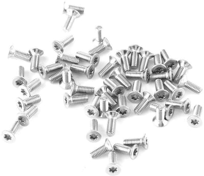 Flat Head Star Screws RVS 304 M3 x 6, 8, 10, 12, 16, 20, 25, 30 mm - 50 Stuks voor Bevestiging en Montage