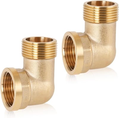 Verstelbare Messing T-stuk met Draaibare Schroefaansluiting 1/2" voor Pijpen en Slangen