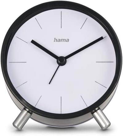 Stille Analoge Wekker met Automatische Tijdinstelling en Snooze