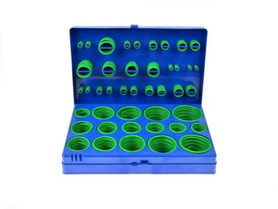 GEKO Rubberen O-Ring Set - 419 stuks - 32 maten - Inclusief opbergdoos