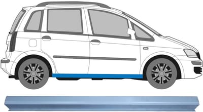 Reparatie dorpel voor Fiat Idea 2004-2011 / Links = Rechts (symmetrisch)