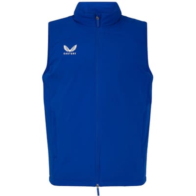 Castore Heren Rangers FC Gevoerde Paneel Gilet (Blauw/Wit)