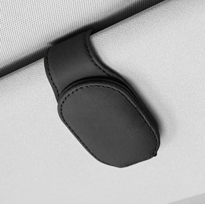 Zonnebrilhouder Auto - Zonneklephouder I Brilhouder I Leesbril Houder I Opbergclip I Zwart