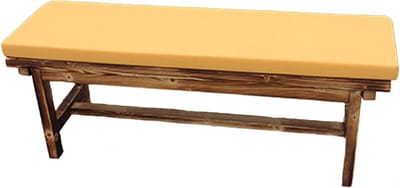 Tuinbank Kussen - Zitkussen Bank - Buiten Zitten - Waterdichte Polyester Hoes - 100x40x5cm - Geel