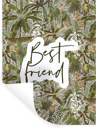 Muurstickers - Sticker Folie - BFF - Vriendschap - Quotes - Vrienden - Spreuken - Best friend - 30x40 cm - Plakfolie - Muurstickers Kinderkamer - Zelfklevend Behang - Zelfklevend behangpapier - Stickerfolie