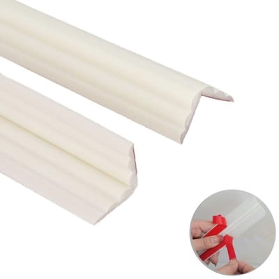 MTTproducts - Flexibele randband - Zelfklevend - Bescherming voor meubels - 3 meter - Vloertransitie tape - Geschikt voor badkamer en keuken - 20mm breed