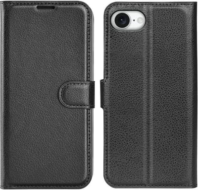 Coverup Hoesje - Geschikt voor iPhone 16e / 17e Hoesje - Coverup Book Case - Zwart