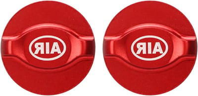 Set van 2 Fietsvork Covers, Rood Geanodiseerd Aluminium, Schokabsorberende Ventieldoppen voor Mountainbike en Racefiets Bescherming