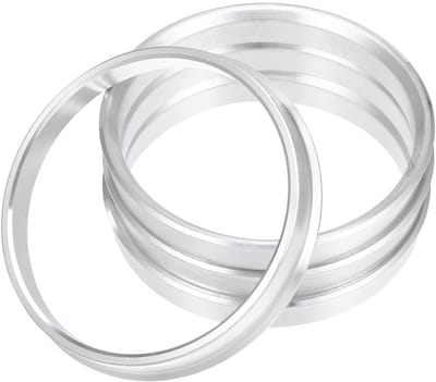 Golden crown - Aluminiumlegering Hub Centric Ring - 4 Stuks - Verhoogt rijcomfort - Zilver - Vermindert trillingen - Geschikt voor auto naaf - 72.6mm na...