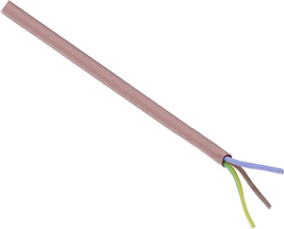 Siliconen kabel - hittebestendig - 3 x 0.75 mmÂ² - 100 m - rood/bruin