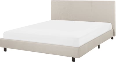 ALBI - Tweepersoonsbed - Zwart - 160 x 200 cm - Polyester