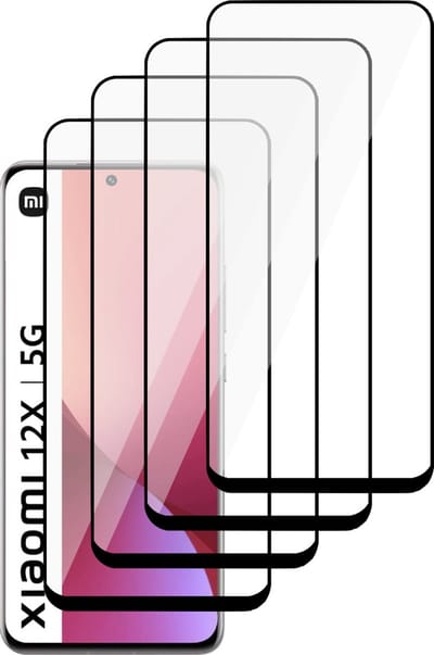 Screenprotector geschikt voor Xiaomi 12X - Gehard Glas Beschermglas Tempered Glass Volledig Dekkende Screen Protector - 4 Stuks