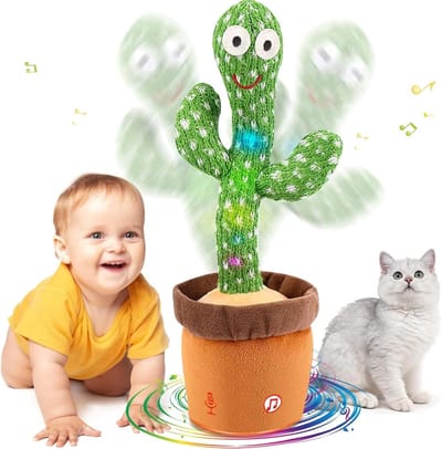 Interactieve Zingende en Dansende Cactus voor Baby's en Peuters