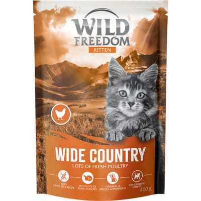 Wild Freedom Kitten "Wide Country" Gevogelte - graanvrije receptuur - Nieuw Receptuur: 400 g