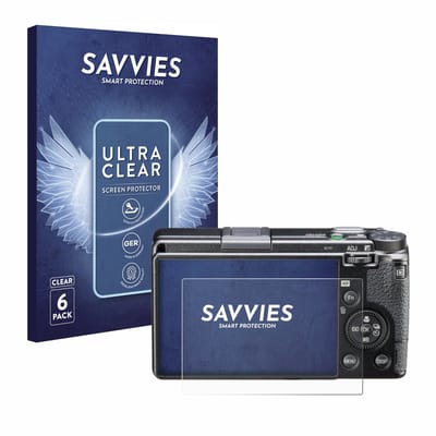Savvies - Screenprotector voor Ricoh GR III HDF - Folie Beschermfolie transparant 6 Stuks