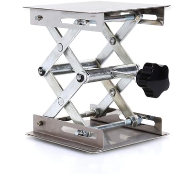 Laboratorium Lift - Werkbank Tafel - Experimenten Ondersteuning - Roestvrij Staal - 100x100mm Platform
