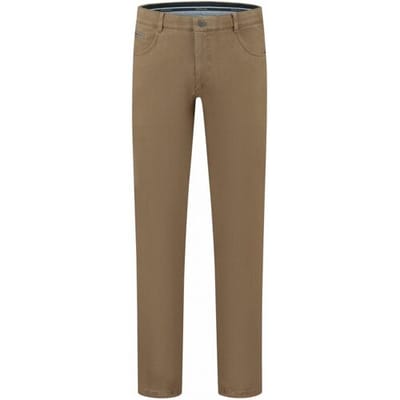 Com4 Broek Fine Structure Swing Front Beige / male