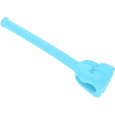 Vuist Massage Hamer Siliconen Meridianen Flexibel Antislip Handvat Pat Massage Hamer(Oranje ) blauw