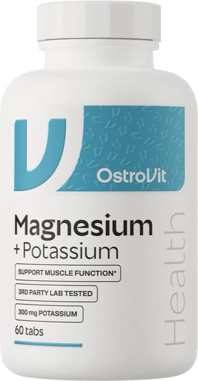 OstroVit Magnesium + Potassium 60 Tablets – Vitamin B6 – Muscle & Energy Support
