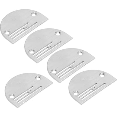 5 Pièces Plaque à Aiguille Triple Rangée Universelle Robuste Type B Accessoires de Plaque à Aiguille pour Industriel white