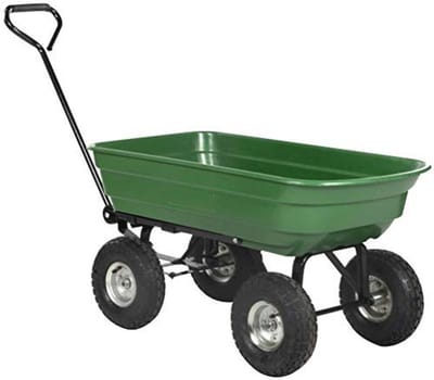 Multifunctionele Tuinwagen met Kantelfunctie - 75 Liter Capaciteit en 200 kg Draagkracht