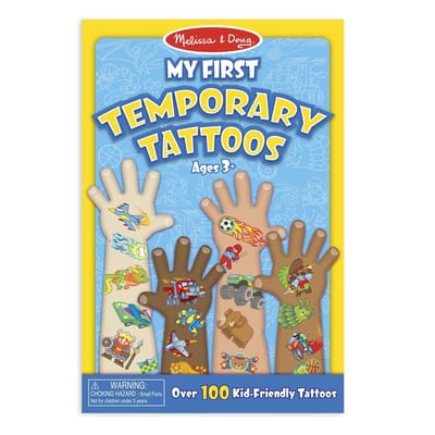 Melissa & Doug Plak tattoos - voor kinderen - 4x vellen - jongens - verjaardag cadeau