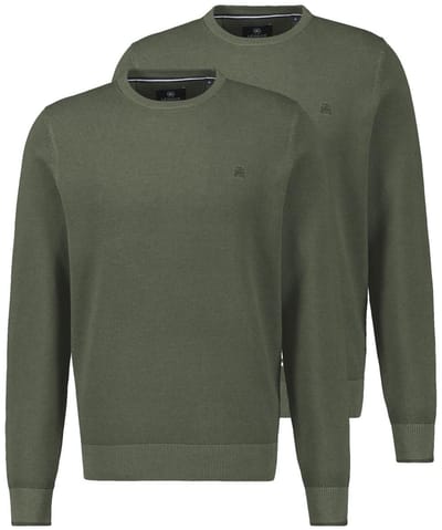 LERROS Heren trui 2 pack Basic