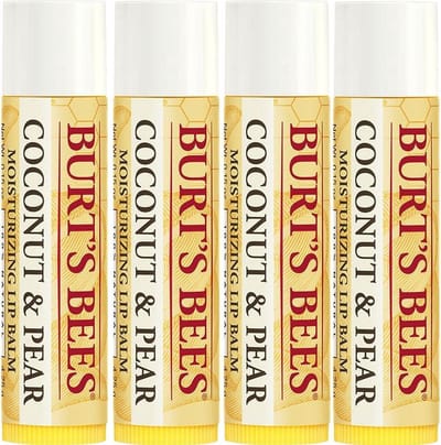 Burt's Bees - Lip Balm Coconut & Pear- 4 pak.
