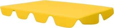 Schommelbank dak - Luifel vervanging - Terras ontspanning - Waterafstotend materiaal - 188 x 145 cm - Geel