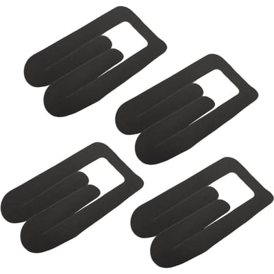 4 STUKS Sport Kinesiologie Tapes Waterbestendig Voorgesneden Elastische Spier Tape voor Knie Patella zwart