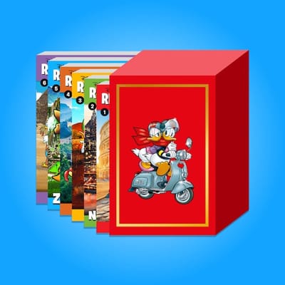 Donald Duck Wereldreis Pocket Box - Box met 6 Wereldreis Pockets