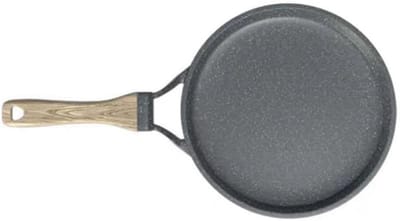 Gietijzeren koekenpan - Omeletpan - Ontbijt maken - Gelijkmatige warmteverdeling - 20 cm - Zwart