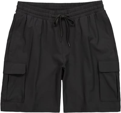JAY-PI - Heren - Bermuda FLEXNAMIC® fitness QuickDry - Zwart - Maat 3XL