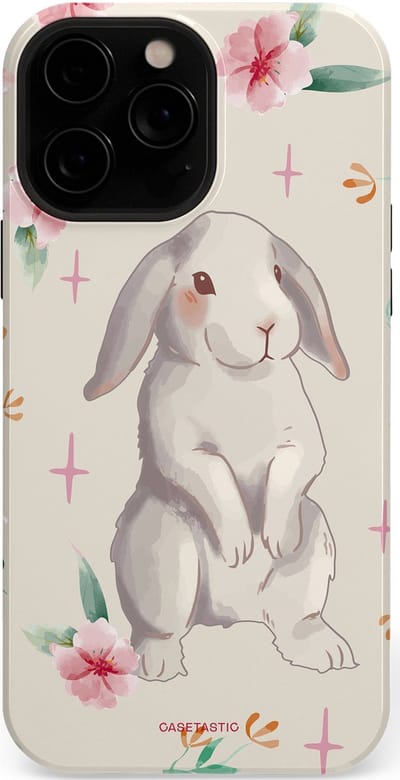 Casetastic Hoesje Geschikt voor Apple iPhone 13 Pro Magsafe - Stijlvolle Beschermende Duo-layer Case - Klein konijntje