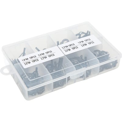 80 stuks Keramiek en Roestvrij Staal Hengel Onderdeel Topogen Geleideogen Ring Kit Set wit