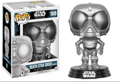 Funko Pop! Star Wars Rogue one - Bobble Head POP #188 - Death Star Droid White - Vaulted Grail