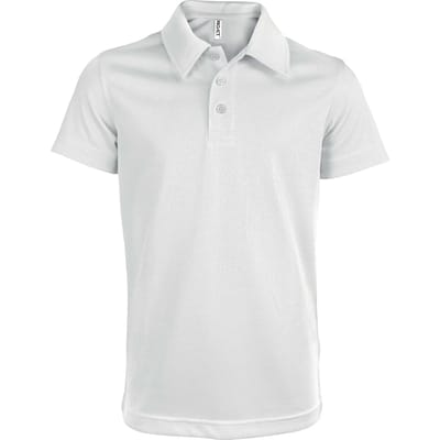 PROACT® Kindersportpolo PA484 - White - 6/8 years (6/8 ans)